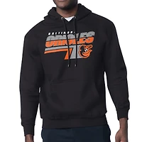 Men's Starter Black Baltimore Orioles Logo Push Graphic Hoodie