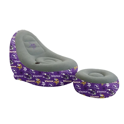 Pegasus Minnesota Vikings Tonal Logo Inflatable Chair & Ottoman