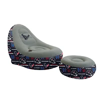 Pegasus Houston Texans Tonal Logo Inflatable Chair & Ottoman