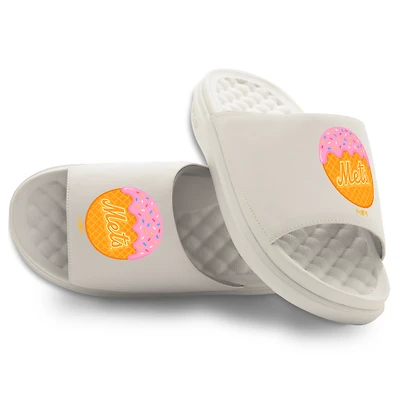 Youth ISlide Cream New York Mets Ice Cream Primary Motive Slide Sandals