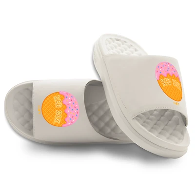 Unisex ISlide Cream Boston Red Sox Ice Primary Motive Slide Sandals