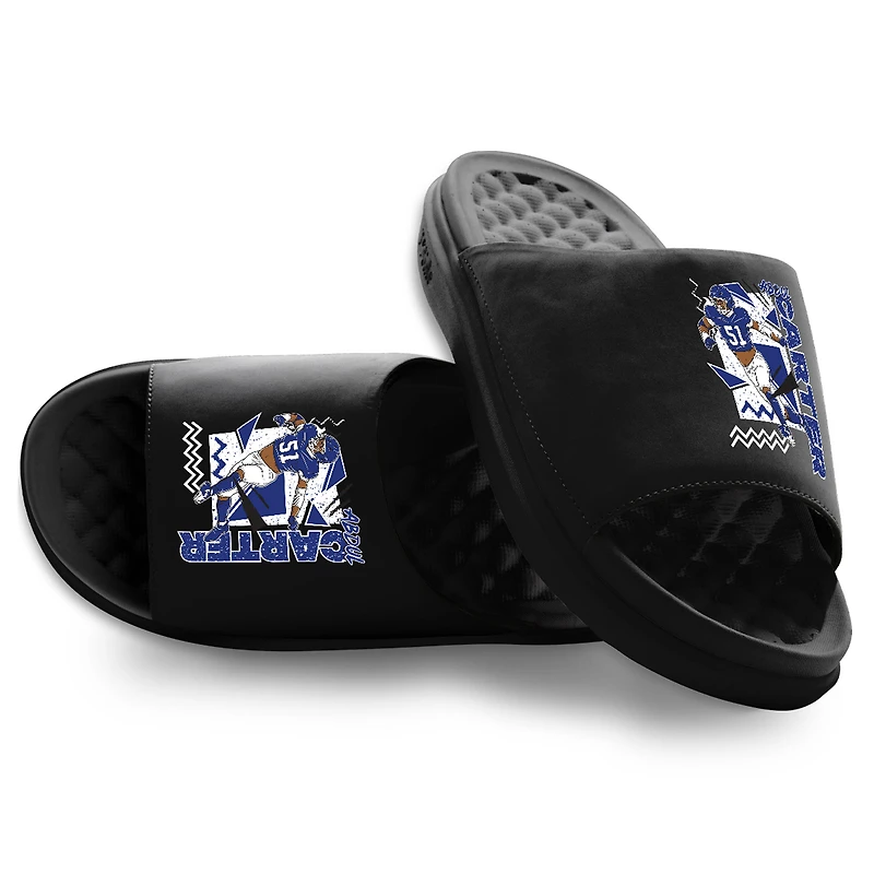 Youth ISlide Abdul Carter Black Retro Collage Motive Slide Sandals