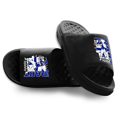 Youth ISlide Jaxson Dart Black Retro Collage Motive Slide Sandals
