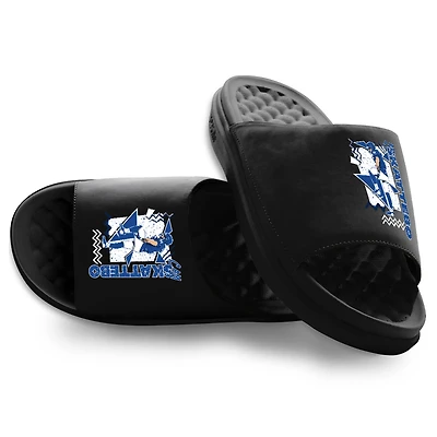 Unisex ISlide Cam Skattebo Black Retro Collage Motive Slide Sandals