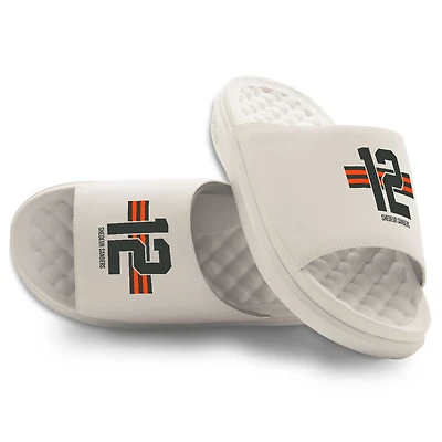 Youth ISlide Shedeur Sanders Cream Stripes Motive Slide Sandals