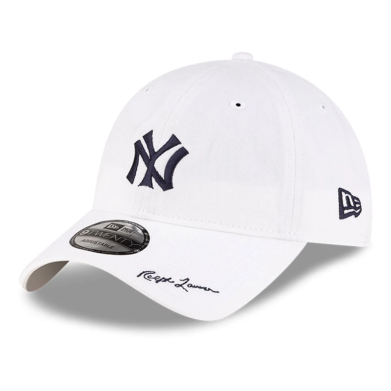 Men's New Era x Ralph Lauren White New York Yankees 9TWENTY Adjustable Hat