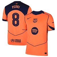 Men's Nike Pedri Orange Barcelona 2025/26 Third Replica Player Jersey