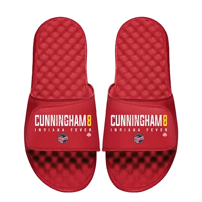 Youth ISlide Sophie Cunningham Red Indiana Fever Wordmark Slide Sandals