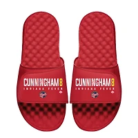 Youth ISlide Sophie Cunningham Red Indiana Fever Wordmark Slide Sandals