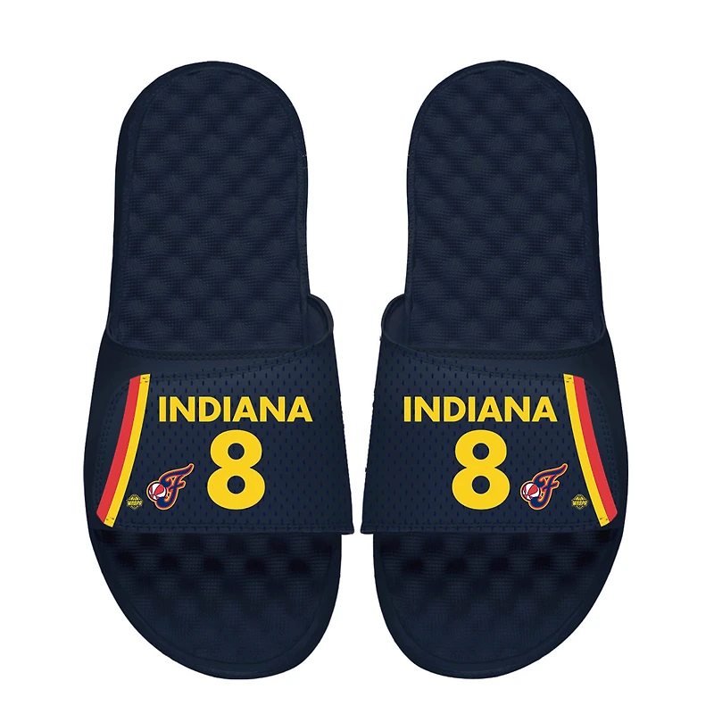 Youth ISlide Sophie Cunningham Navy Indiana Fever Jersey Slide Sandals