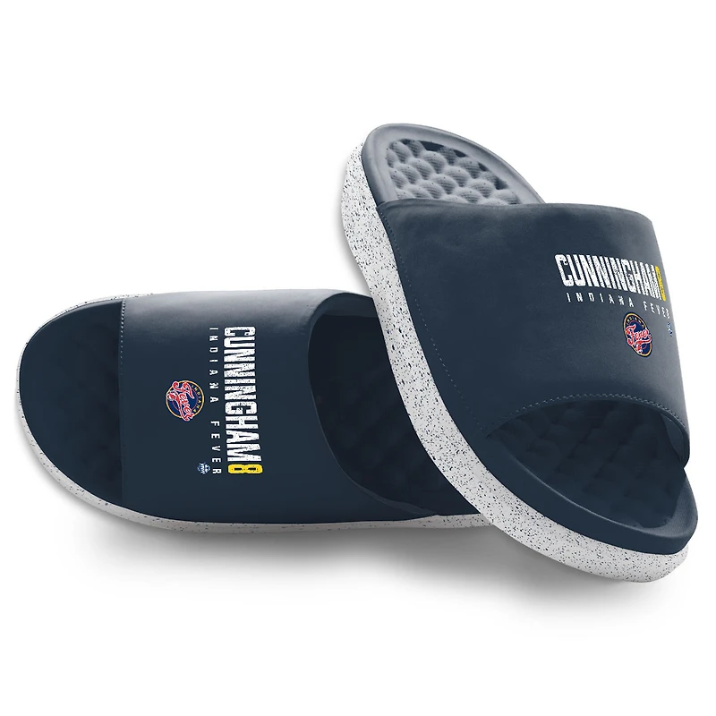 Unisex ISlide Sophie Cunningham Navy Indiana Fever Wordmark Motive Slide Sandals