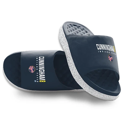 Unisex ISlide Sophie Cunningham Navy Indiana Fever Wordmark Motive Slide Sandals