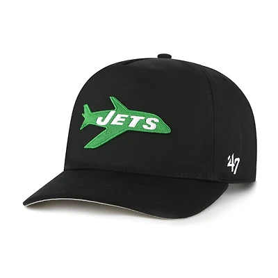 Men's '47  Black New York Jets Hitch Adjustable Hat
