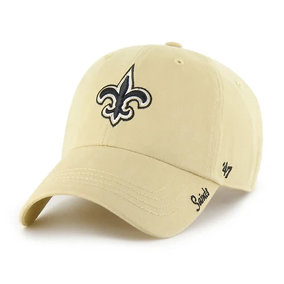 Women's '47 Gold New Orleans Saints Miata Clean Up Adjustable Hat