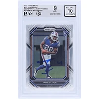 James Cook Buffalo Bills Autographed 2022 Panini Prizm #319 Beckett Fanatics Witnessed Authenticated 9/10 Rookie Card