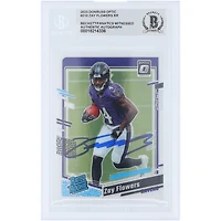 Zay Flowers Baltimore Ravens Autographed 2023 Panini Donruss Optic #210 Beckett Fanatics Witnessed Authenticated Rookie Card