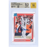 Ja'Marr Chase Cincinnati Bengals Autographed 2021 Panini Donruss #262 Beckett Fanatics Witnessed Authenticated 9.5/10 Rookie Card