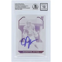Justin Jefferson Minnesota Vikings Autographed 2020 Panini Prizm Rookie Variation Magenta Printing Plate #10 #1/1 Beckett Fanatics Witnessed Authenticated 10 Rookie Card