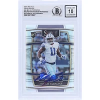 Micah Parsons Dallas Cowboys Autographed 2021 Panini Select Concourse Silver Prizm #85 Beckett Fanatics Witnessed Authenticated 10 Rookie Card