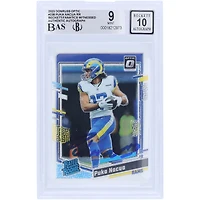 Puka Nacua Los Angeles Rams Autographed 2023 Panini Donruss Optic #238 Beckett Fanatics Witnessed Authenticated 9/10 Rookie Card