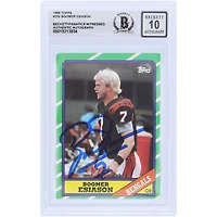 Boomer Esiason Cincinnati Bengals Autographed 1986 Topps #255 Beckett Fanatics Witnessed Authenticated 10 Rookie Card