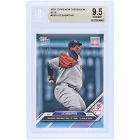 CC Sabathia New York Yankees 2024 Topps Now Blue National Hall of Fame - Class of 2025 #OS-15 #/49 BGS Authenticated 9.5 Card