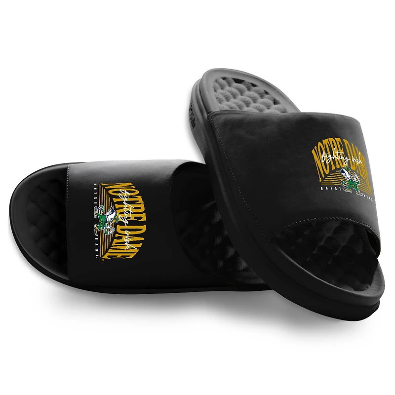 Unisex ISlide Notre Dame Fighting Irish Varsity Stack Motive Slide Sandals