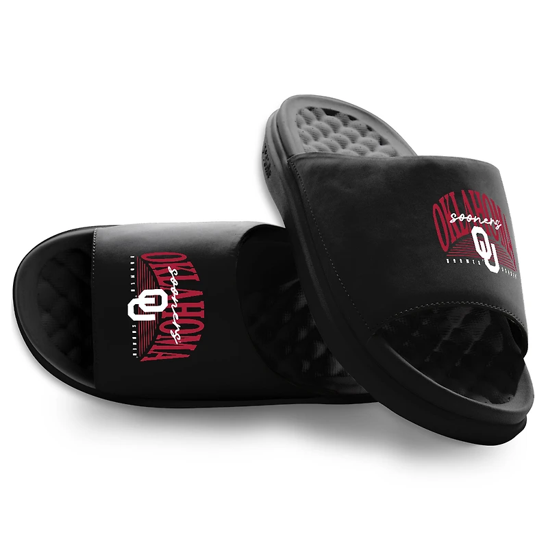 Unisex ISlide Oklahoma Sooners Varsity Stack Motive Slide Sandals