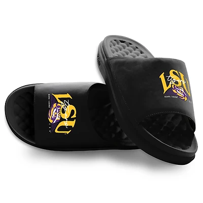 Unisex ISlide LSU Tigers Varsity Stack Motive Slide Sandals