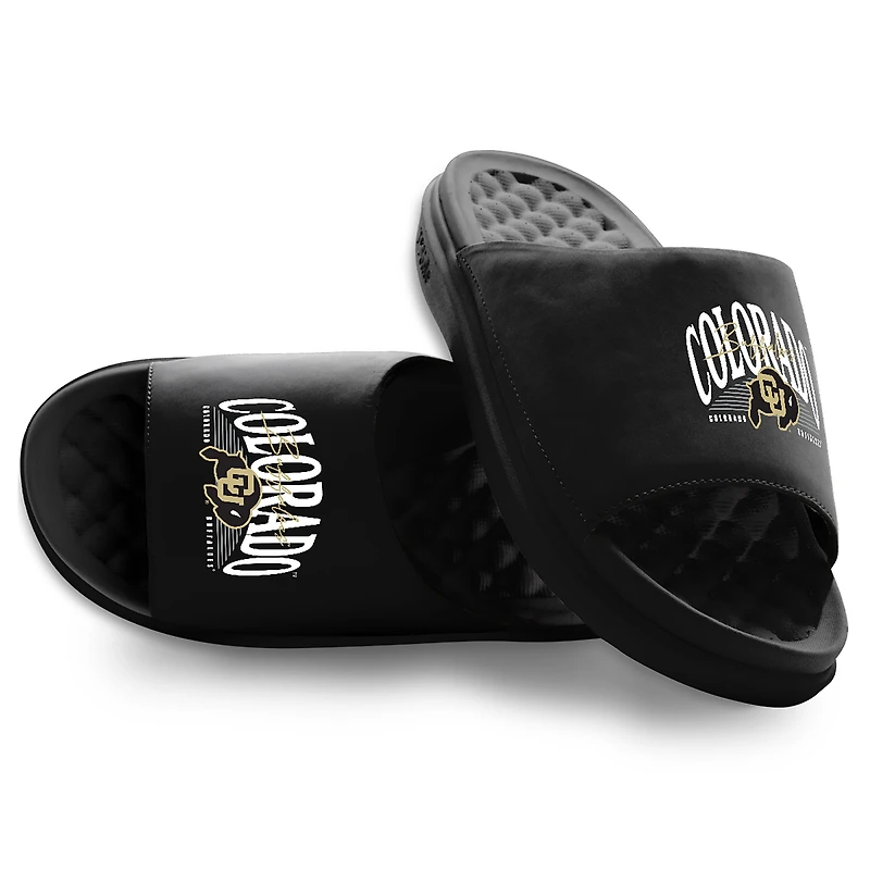 Unisex ISlide Colorado Buffaloes Varsity Stack Motive Slide Sandals