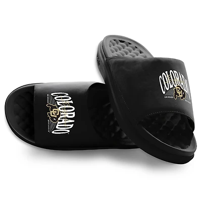 Unisex ISlide Colorado Buffaloes Varsity Stack Motive Slide Sandals