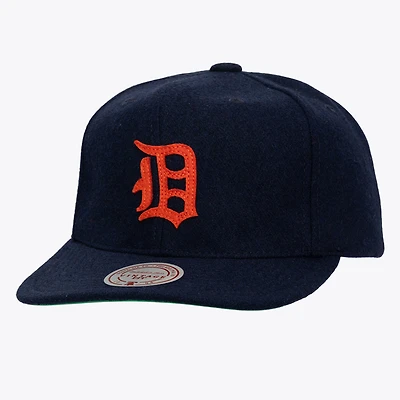 Unisex   Navy Detroit Tigers Vintage Fit Melton Wool Adjustable Hat