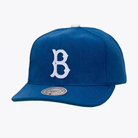 Unisex   Blue Brooklyn Dodgers Vintage Fit Melton Wool Adjustable Hat