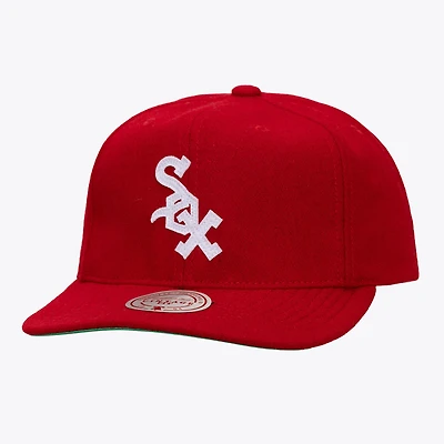 Unisex   Red Chicago White Sox Vintage Fit Melton Wool Adjustable Hat