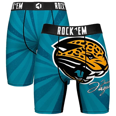 Men's Rock Em Socks Jacksonville Jaguars Throwback Swirl Boxer Briefs