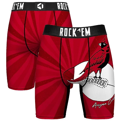 Men's Rock Em Socks Arizona Cardinals Throwback Swirl Boxer Briefs
