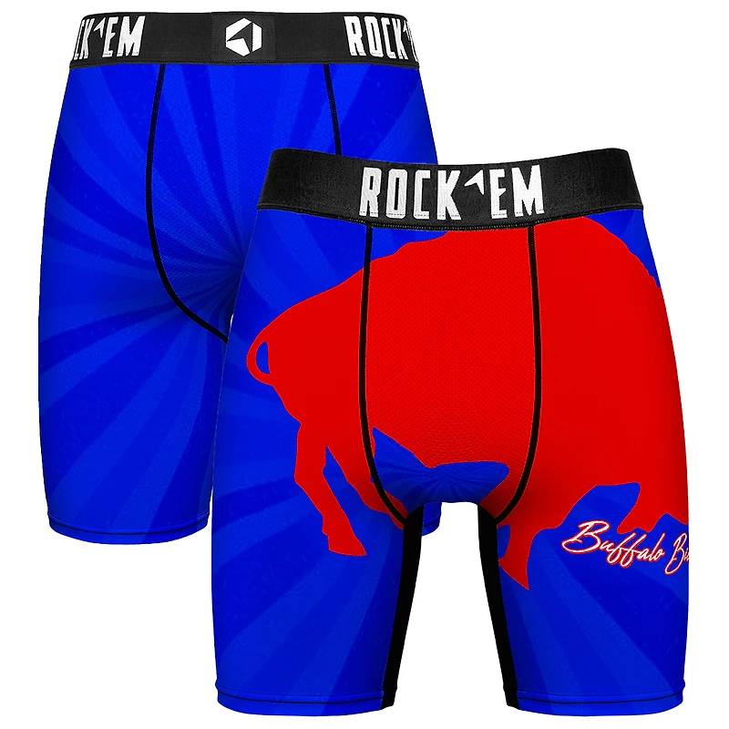 Men's Rock Em Socks Buffalo Bills Throwback Swirl Boxer Briefs