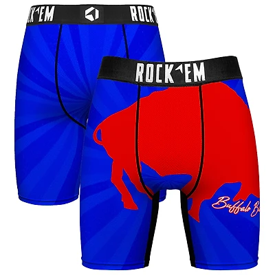 Men's Rock Em Socks Buffalo Bills Throwback Swirl Boxer Briefs
