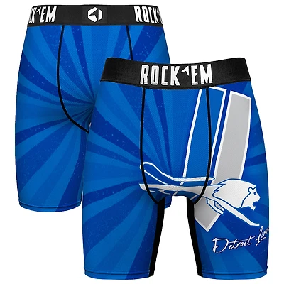 Men's Rock Em Socks Detroit Lions Throwback Swirl Boxer Briefs