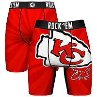 Men's Rock Em Socks Kansas City Chiefs Throwback Swirl Boxer Briefs