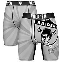 Men's Rock Em Socks Las Vegas Raiders Throwback Swirl Boxer Briefs