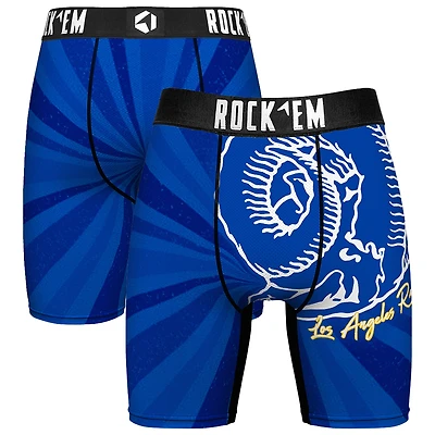 Men's Rock Em Socks Los Angeles Rams Throwback Swirl Boxer Briefs
