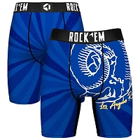 Men's Rock Em Socks Los Angeles Rams Throwback Swirl Boxer Briefs