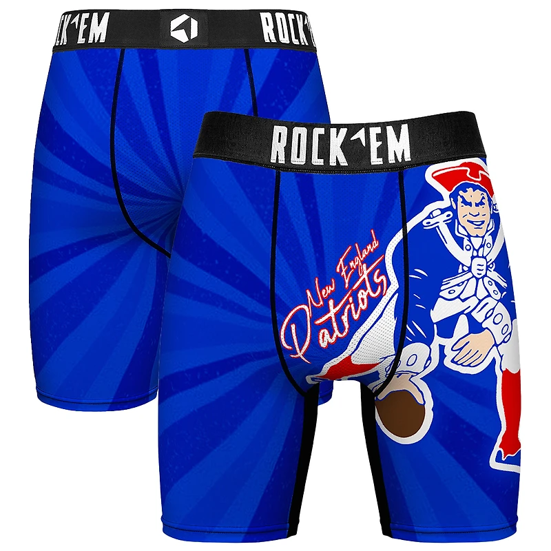 Men's Rock Em Socks New England Patriots Throwback Swirl Boxer Briefs