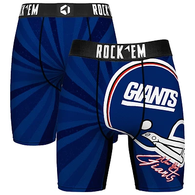 Men's Rock Em Socks New York Giants Throwback Swirl Boxer Briefs