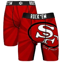 Men's Rock Em Socks San Francisco 49ers Throwback Swirl Boxer Briefs