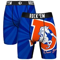 Men's Rock Em Socks Denver Broncos Throwback Swirl Boxer Briefs