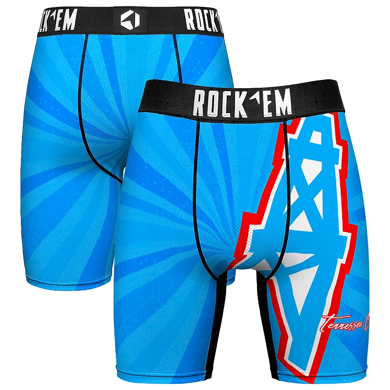 Men's Rock Em Socks Tennessee Titans Throwback Swirl Boxer Briefs