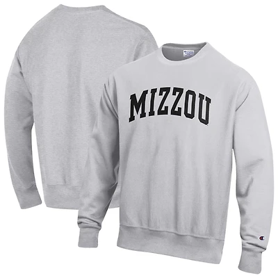 Men's Champion Gray Missouri Tigers Reverse Weave Fleece Sweatshirt