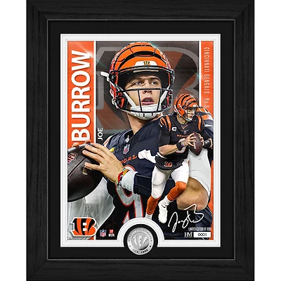 Highland Mint Joe Burrow Cincinnati Bengals 13" x 16" Silver Coin Photo Mint